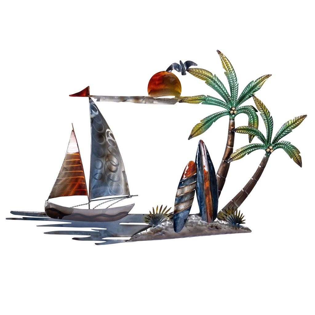 Metal Sailboat Palms