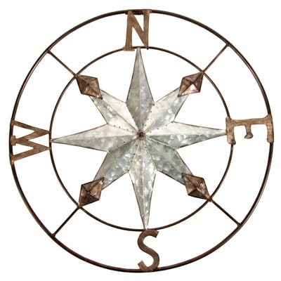20" Metal Compass Rose