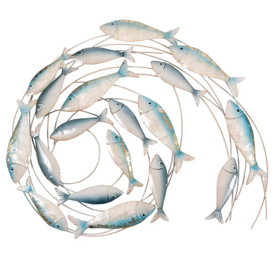 31" Metal Fish Spiral