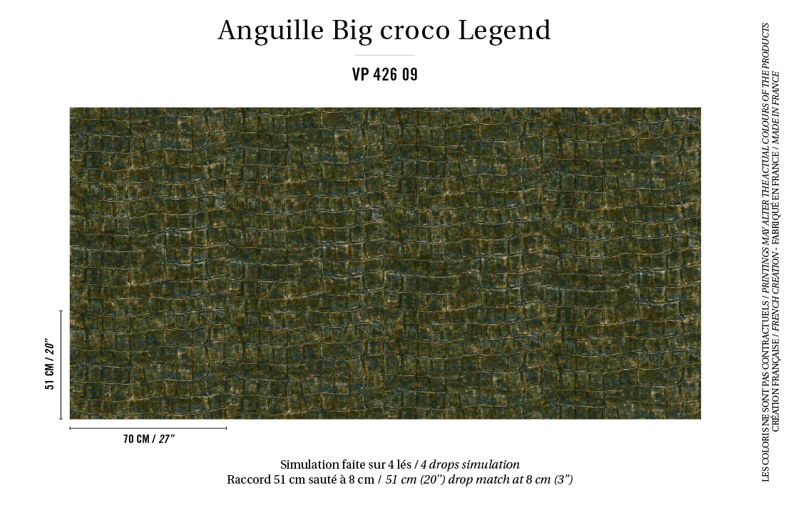 Élitis Big Croco — L'empire des Tsars wallpaper detail