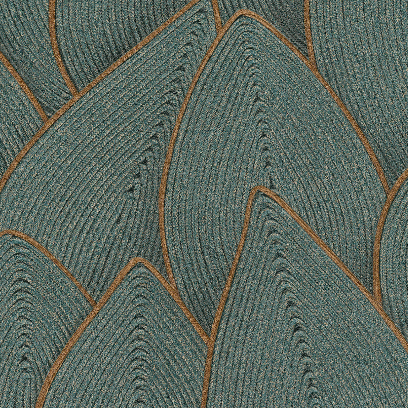 Élitis Jonchée — Bonnes ondes Vinyl on a paper ground wallpaper in Bonnes ondes