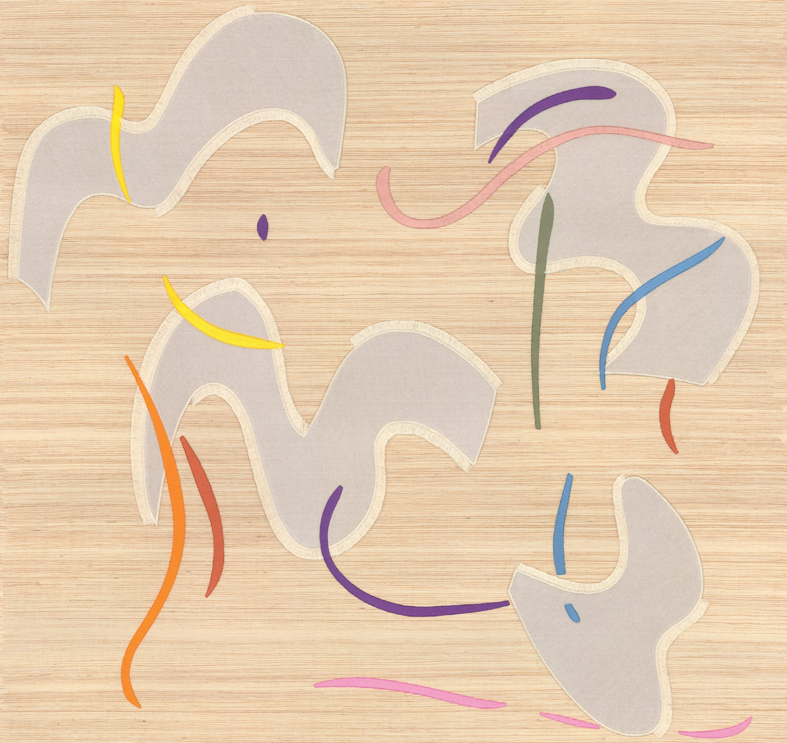 Élitis Lazgi — Invitation à la danse 37% Sisal 22% PI 19% CO 18% VI 4% PLon non woven backing wallpaper in Invitation à la danse