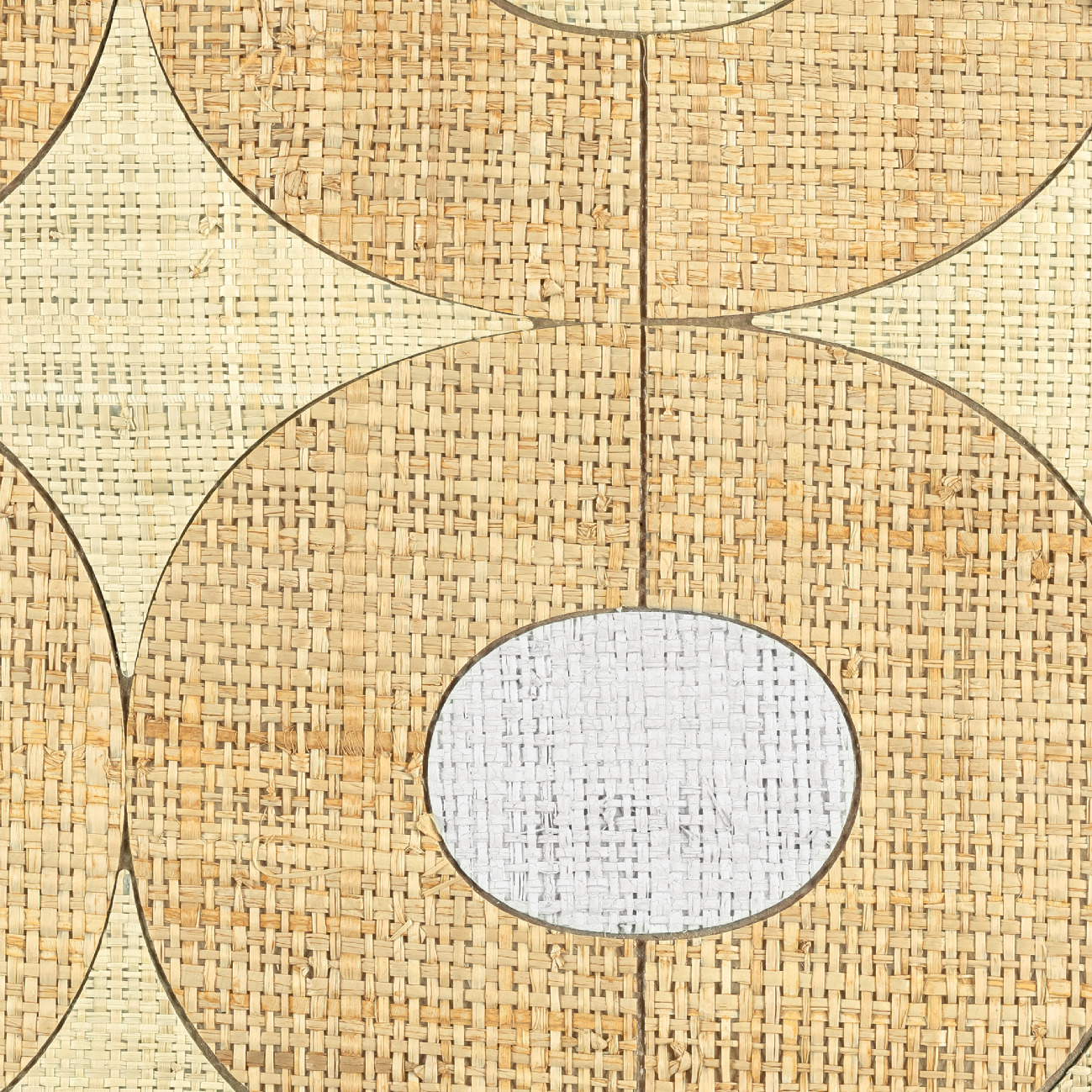 Élitis Pépite — Assumer ses rondeurs 100% Raffia on non woven backing wallpaper in Assumer ses rondeurs