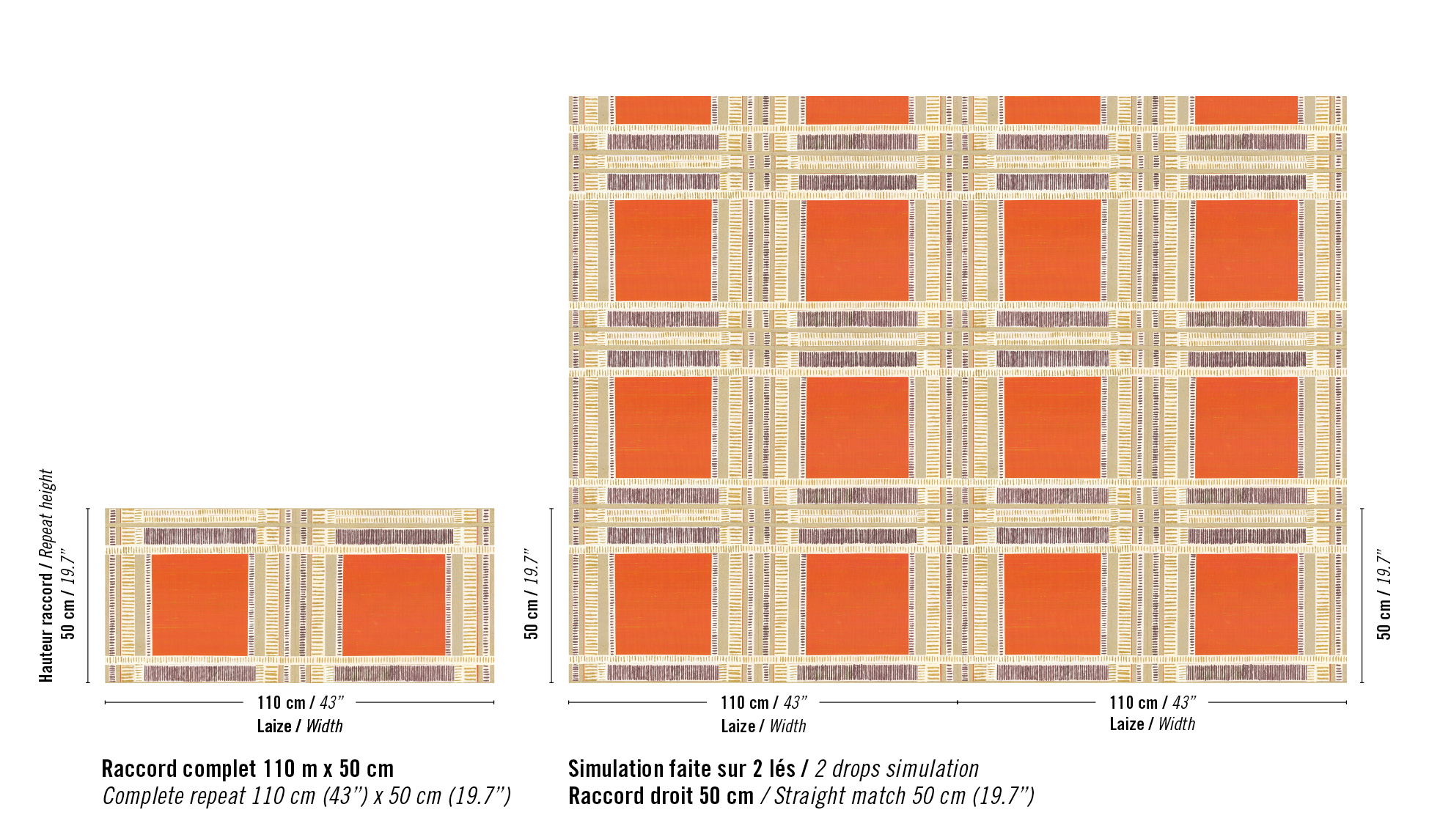 Élitis Shiraz — Un carré recomposé wallpaper detail