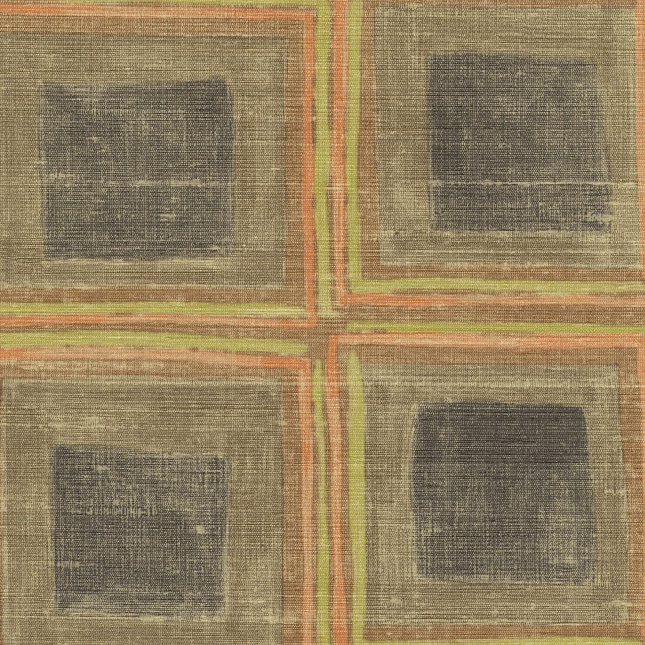 Élitis Sigil — Terre de Madras Vinyl on a paper ground wallpaper in Terre de Madras