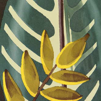 Élitis Alocasia — Objet de désir Non woven base wallpaper in Objet de désir