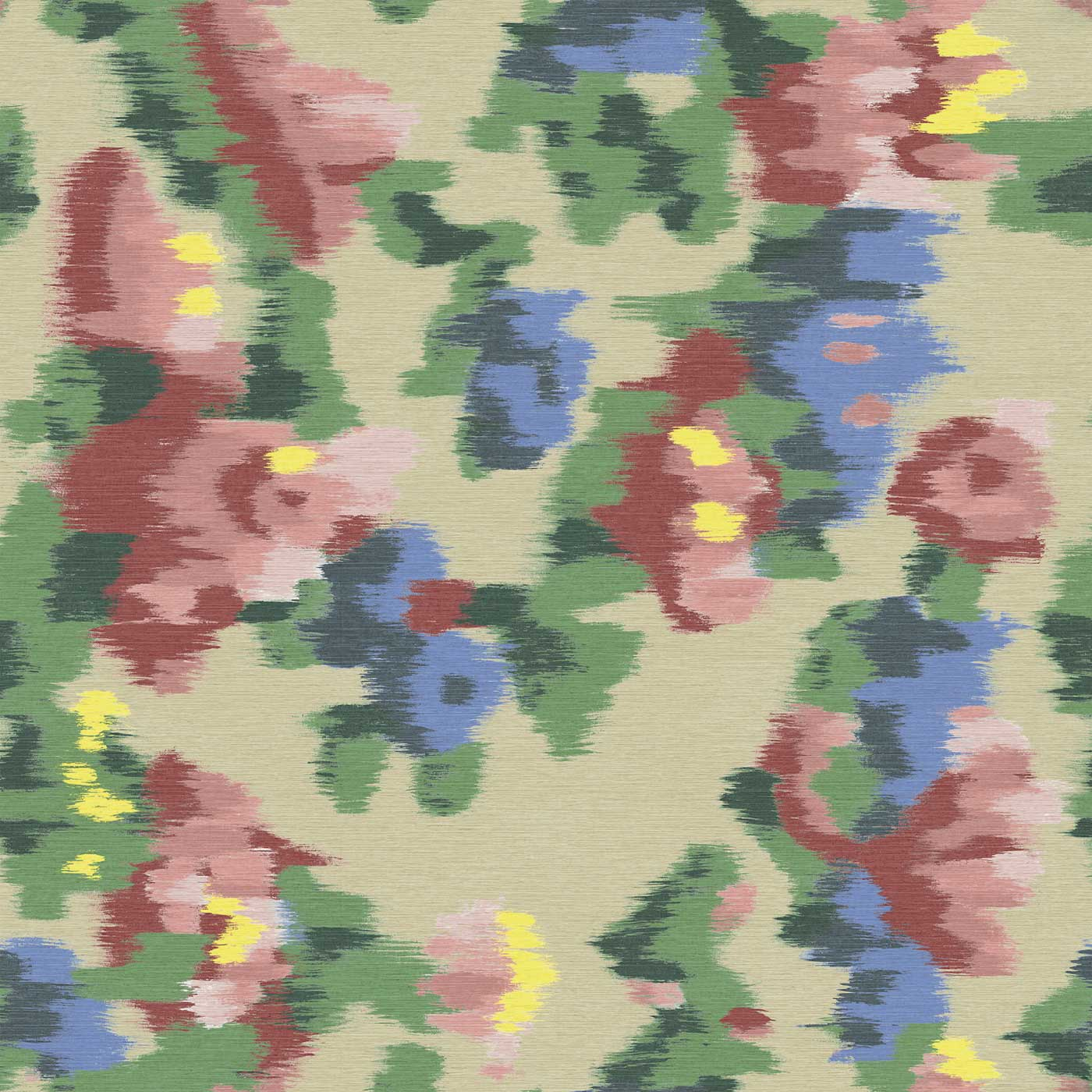 Élitis Abstract floral — La mare aux fées Vinyl on a paper ground wallpaper in La mare aux fées