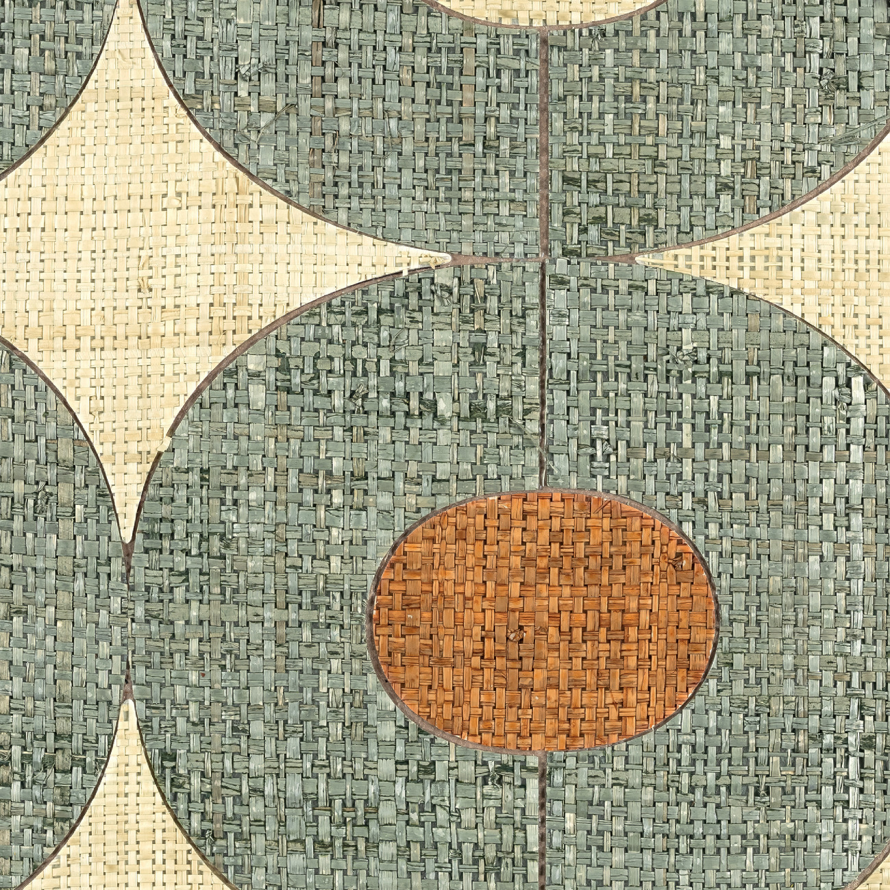 Élitis Pépite — L'air du temps 100% Raffia on non woven backing wallpaper in L'air du temps