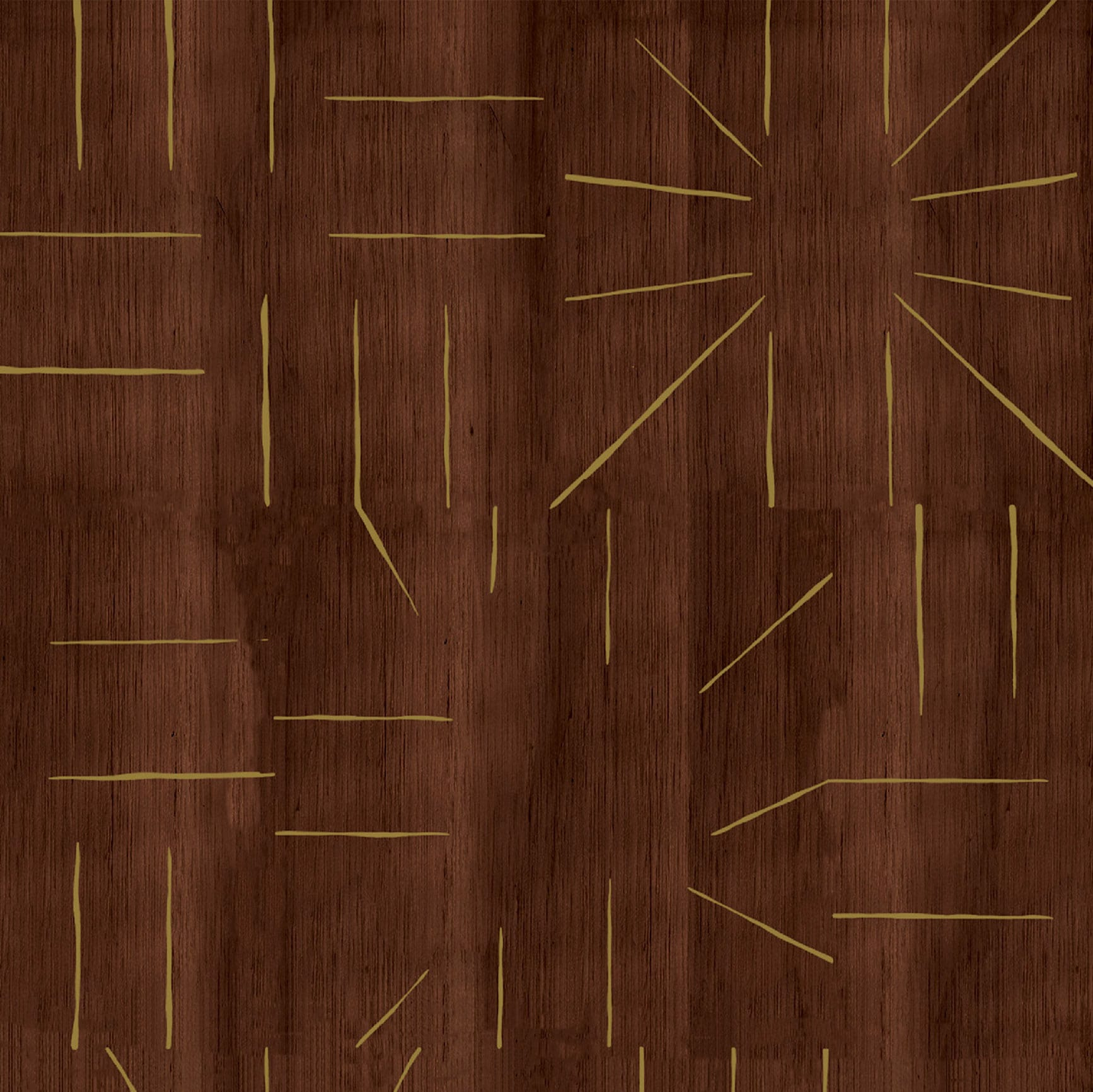 Élitis Le roi soleil — Un raffinement délicat 100% Wood on non woven backing wallpaper in Un raffinement délicat
