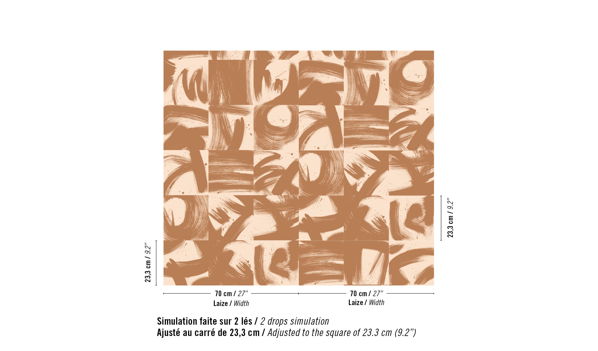 Élitis Mesure — Un chic Milanais wallpaper detail