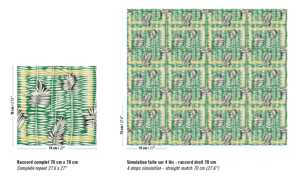 Élitis Mantra — Chic et désinvolte wallpaper detail