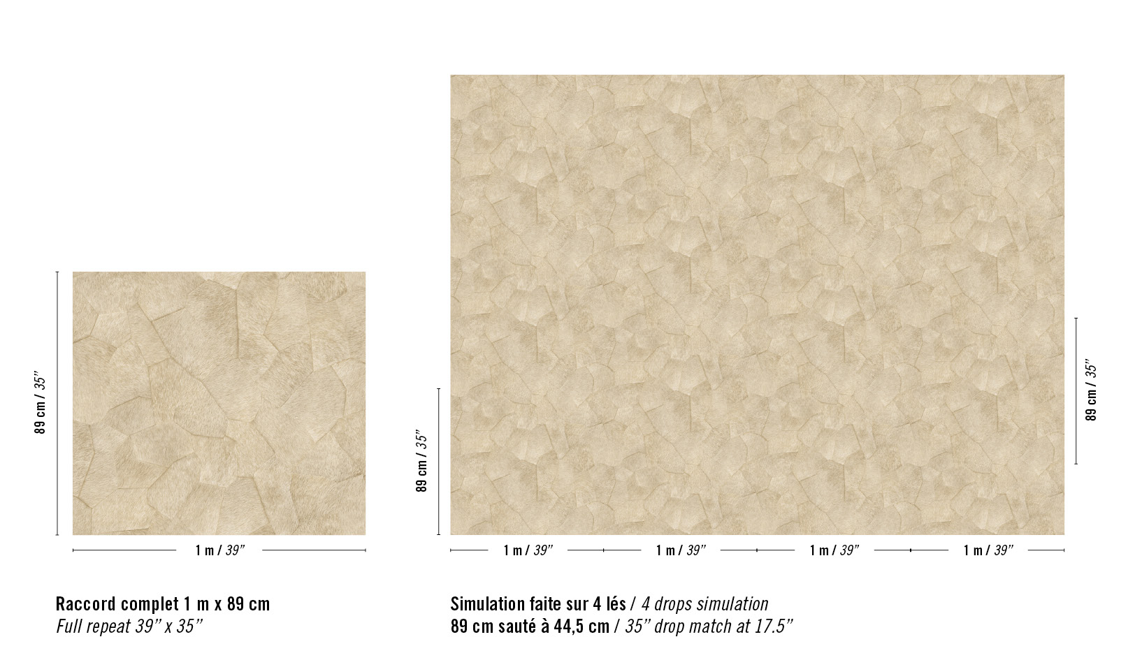 Élitis Pampa — Un glamour discret wallpaper detail