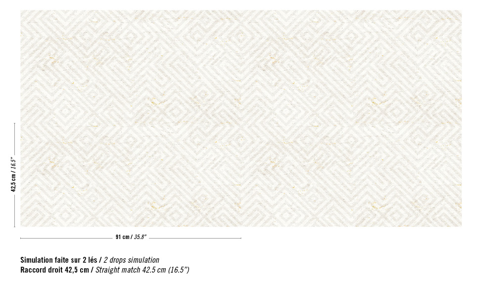 Élitis Labyrinthe — Une précieuse collaboration wallpaper detail