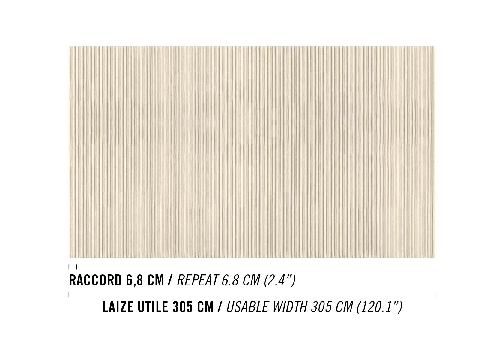 Élitis West — Motif dhorizon clair wallpaper detail