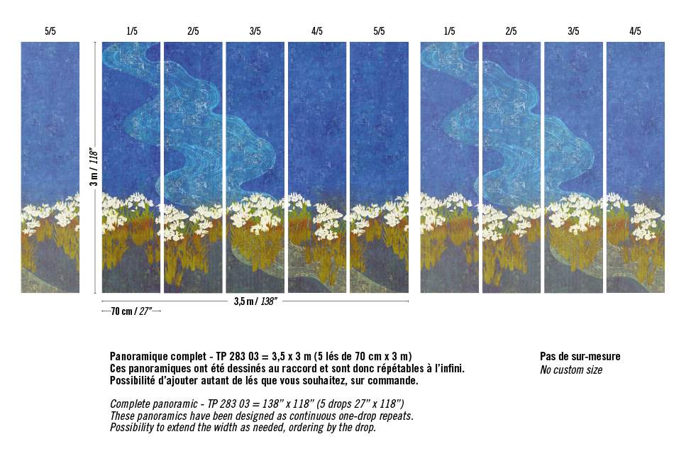 Élitis Mémoire d'un jardin — Les roses de l'art wallpaper detail