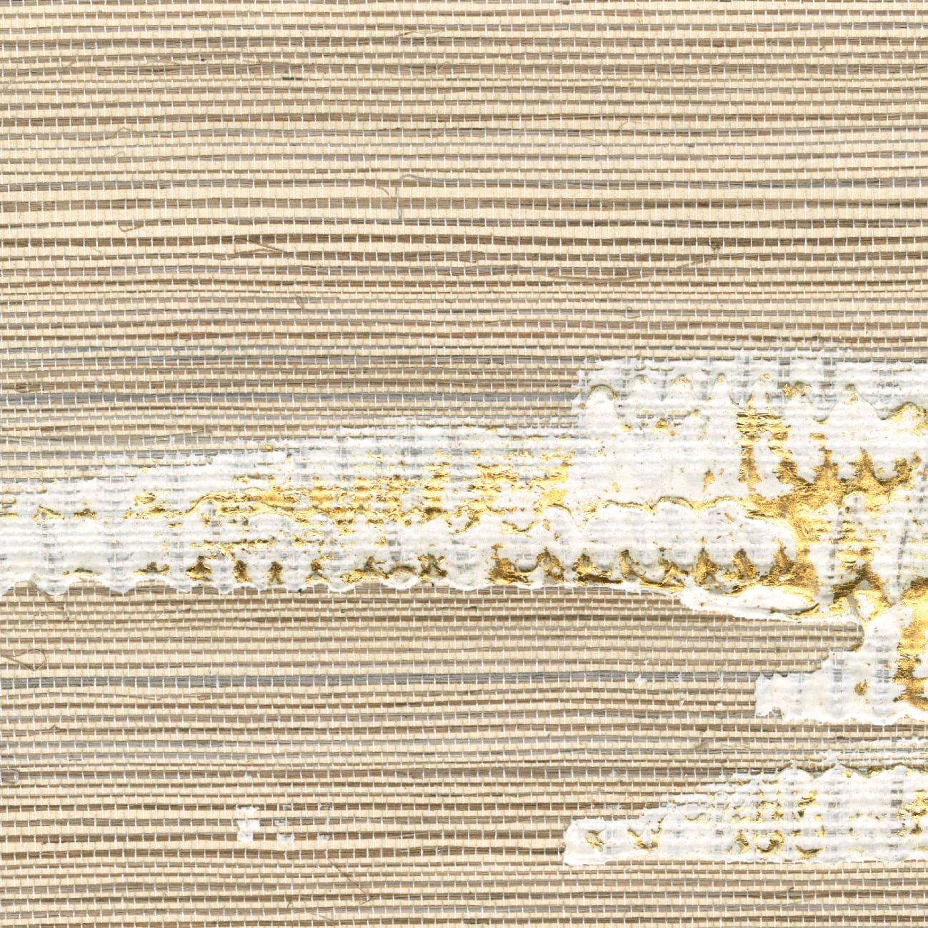 Élitis Orion — Une part d'émerveillement 70% Sisal 25% Acrylic colour 5% Metallic foil on paper backing wallpaper in Une part d'émerveillement