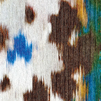 Élitis Oudayas — Le fruit défendu 100% PL on non woven ground wallpaper in Le fruit défendu