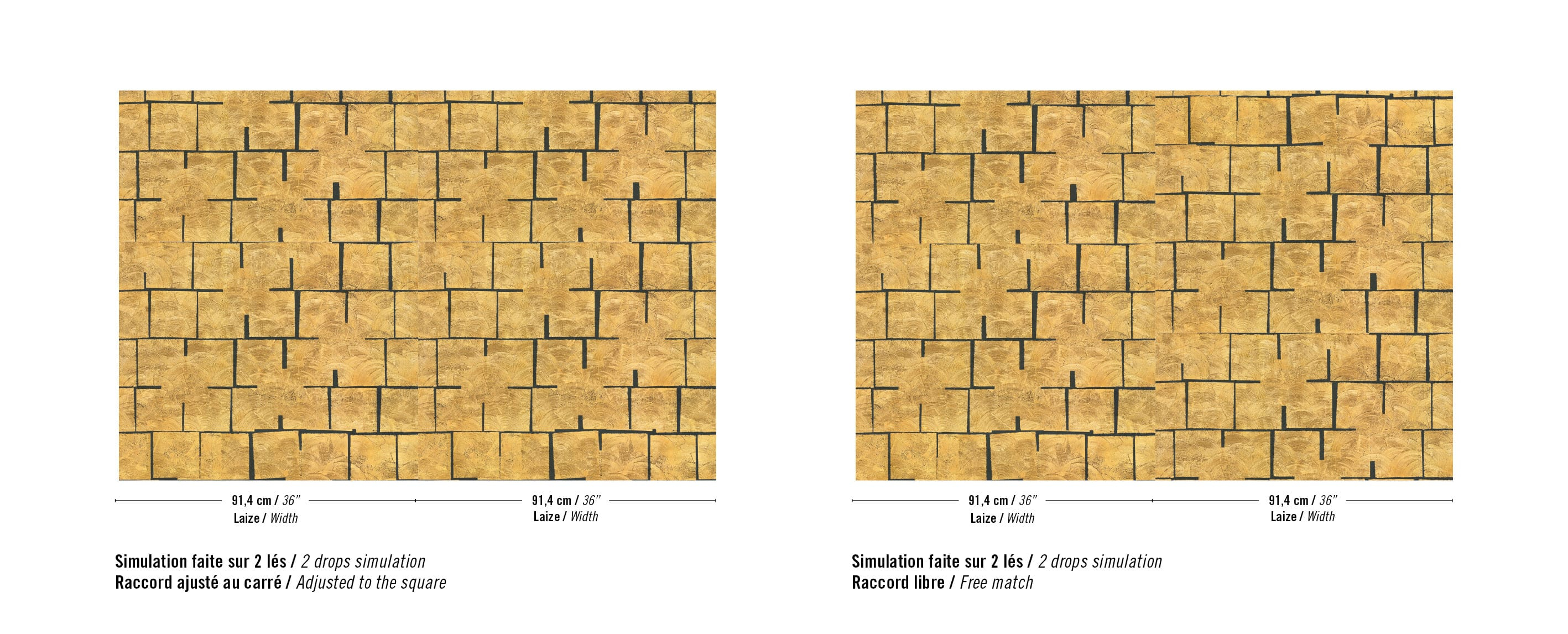 Élitis Mille et une nuit — Les ors d'Abalone wallpaper detail