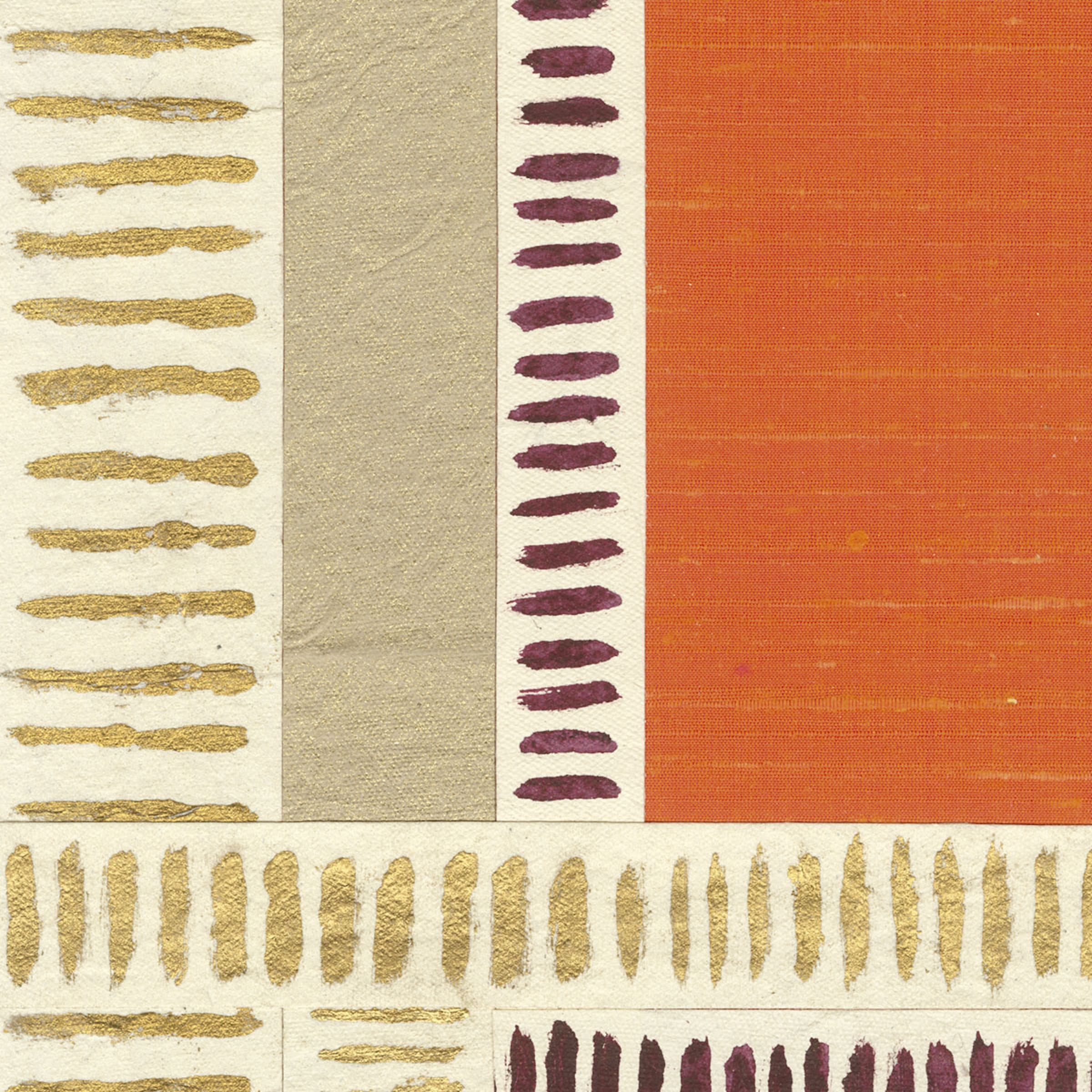 Élitis Shiraz — Un carré recomposé 59% Silk 41% Paper on non woven backing wallpaper in Un carré recomposé