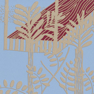 Élitis Siam — Miroir de l'âme Non woven base wallpaper in Miroir de l'âme
