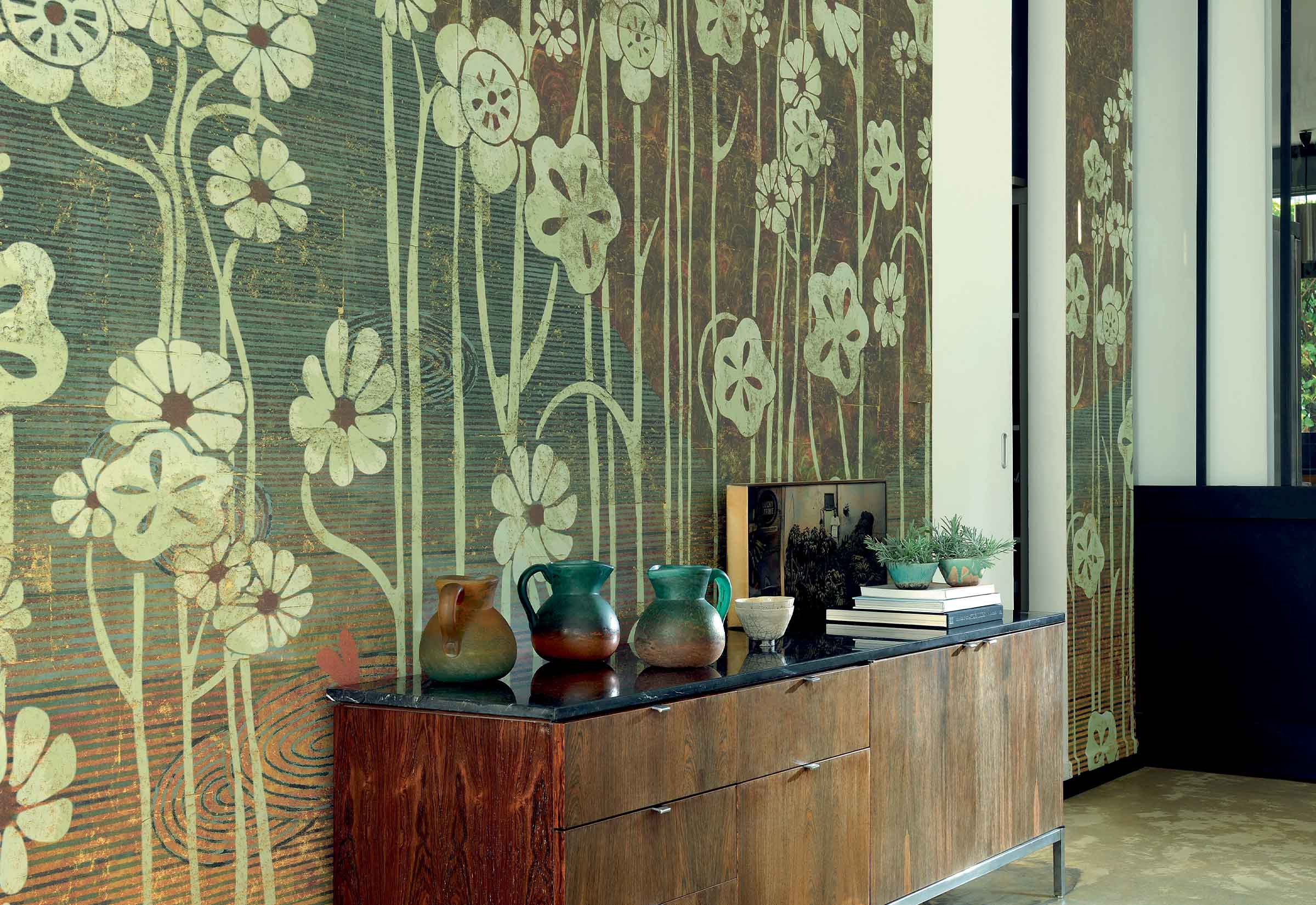 Élitis Les pays lointains — Un jardin enchanteur wallpaper detail