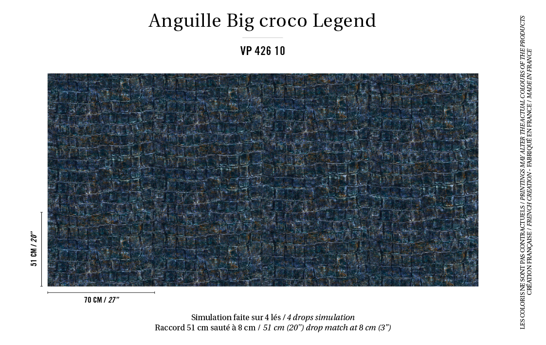 Élitis Big Croco — Voûte céleste wallpaper detail