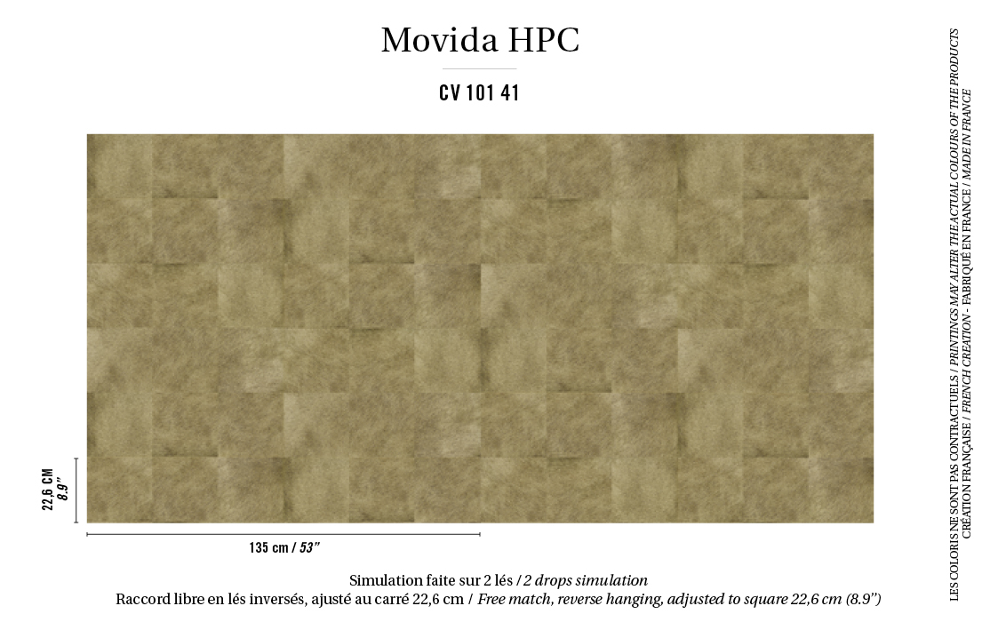 Élitis Movida HPC — A fleur de peau wallpaper detail