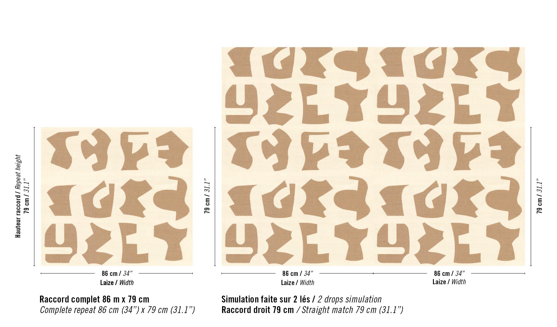Élitis Triveni — Un raffinement brut wallpaper detail