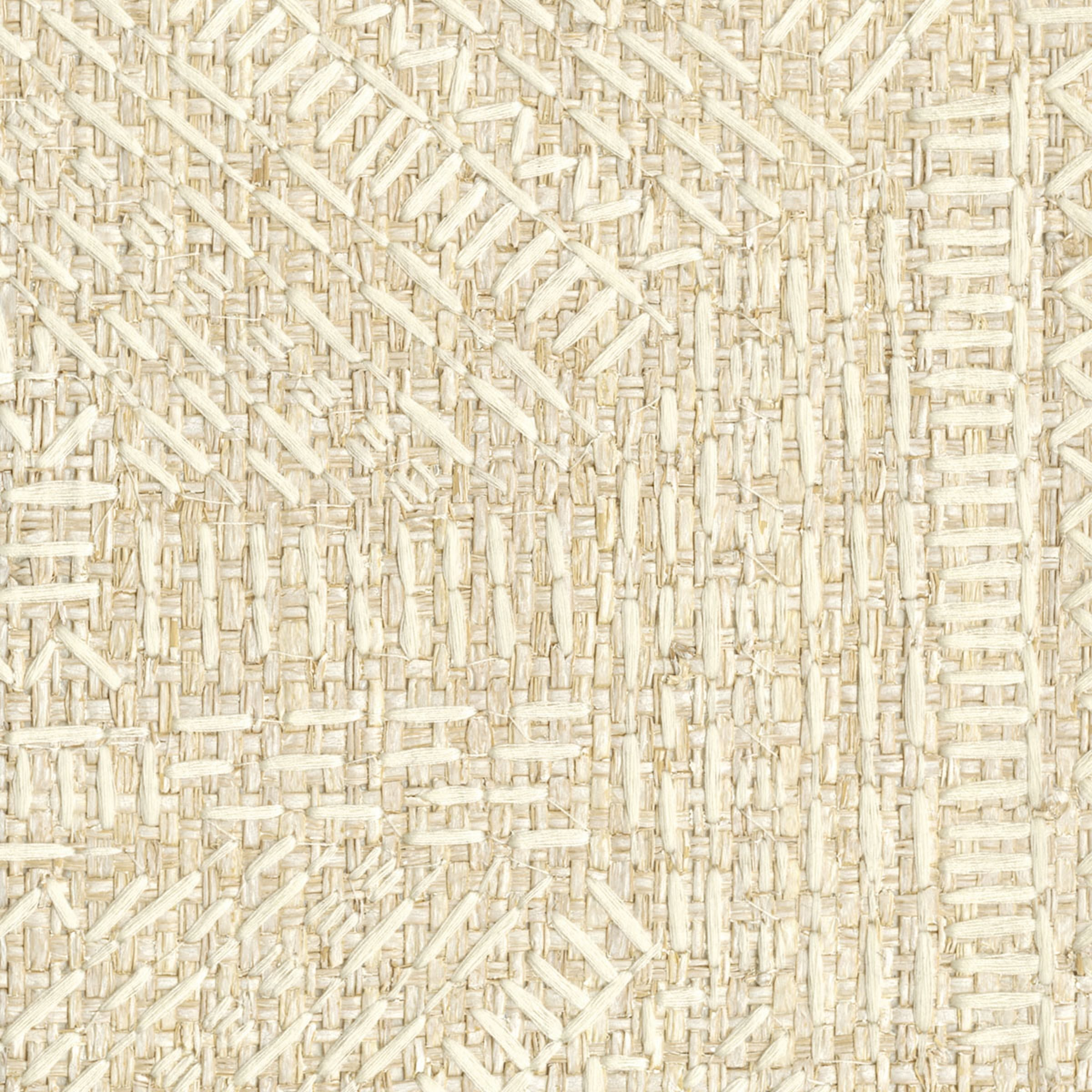 Élitis Alphabet — Trame primitive 83% Raffia 17% PES on non woven backing wallpaper in Trame primitive