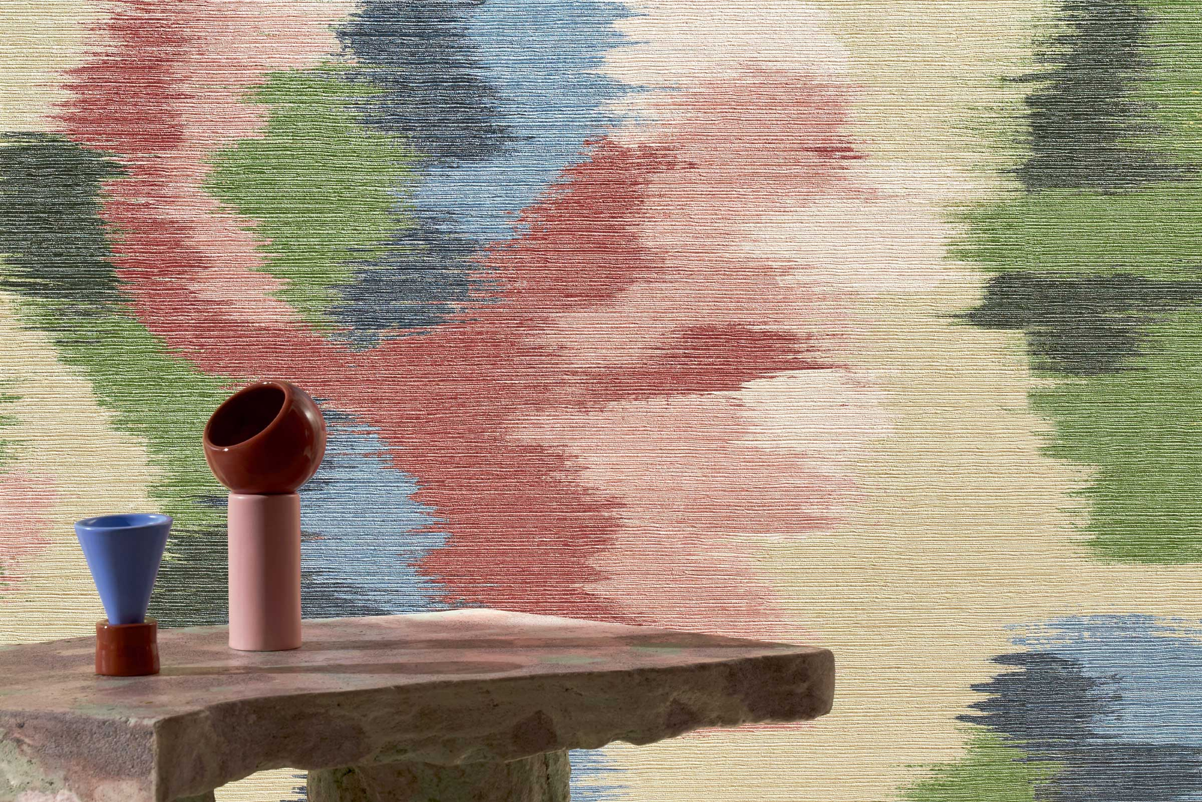 Élitis Abstract floral — Introspection poétique wallpaper detail