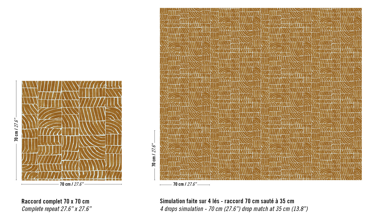 Élitis Ondes — Lueurs de sable wallpaper detail