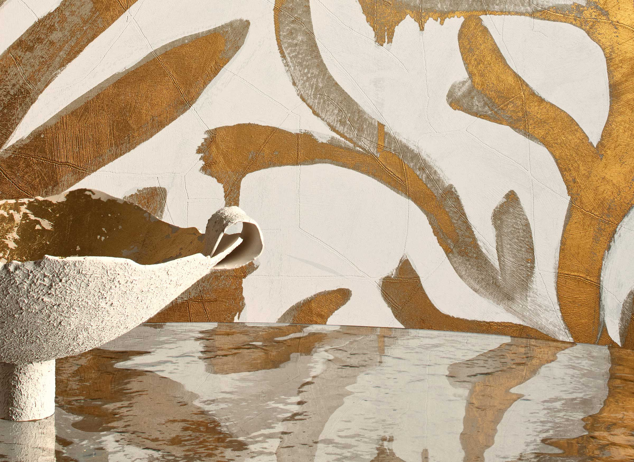 Élitis Algues dorées wallpaper detail