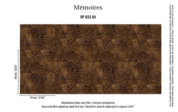 Élitis Panthère — Royale parure wallpaper detail