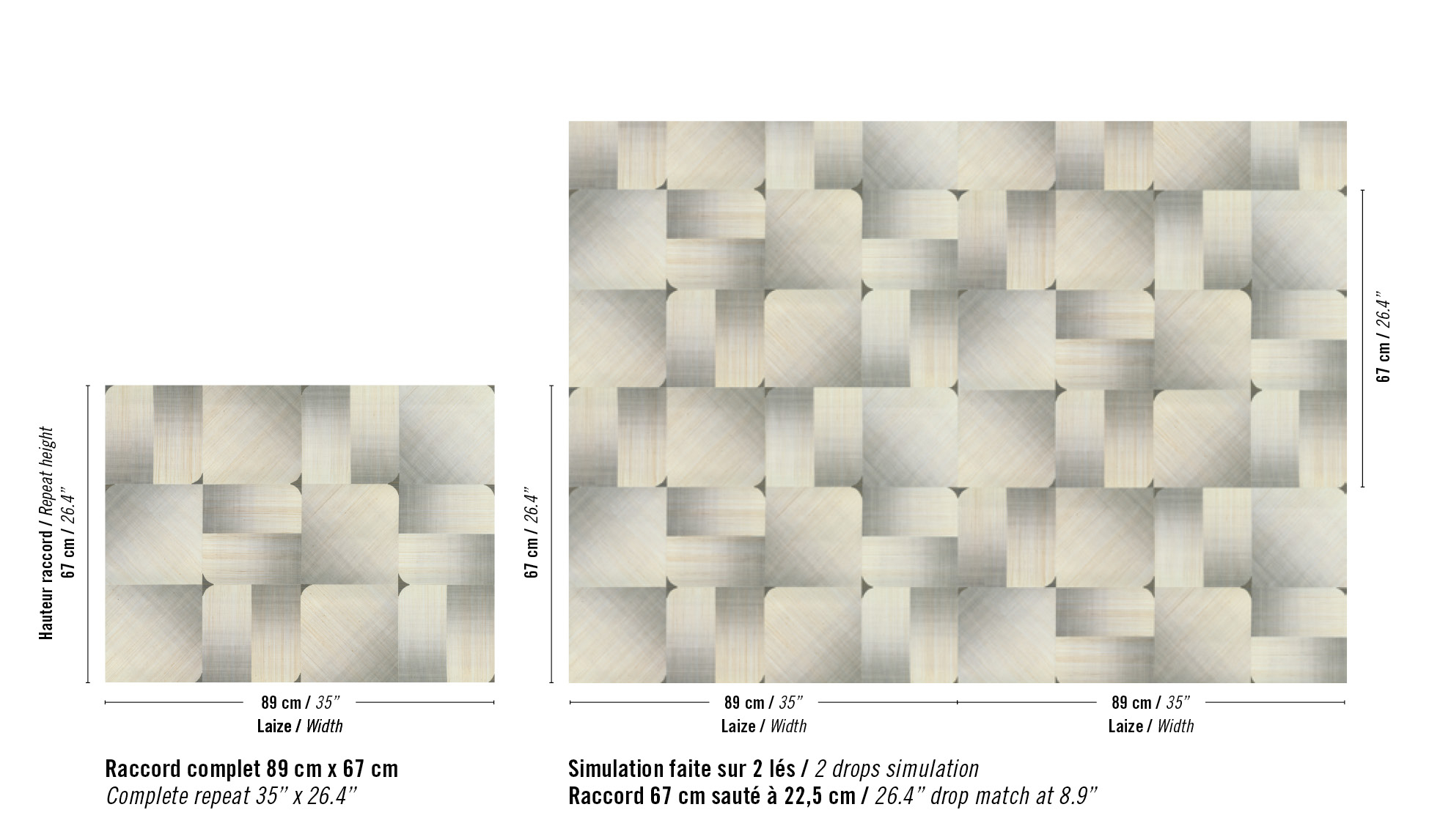 Élitis Circé — Empreint de mystère wallpaper detail