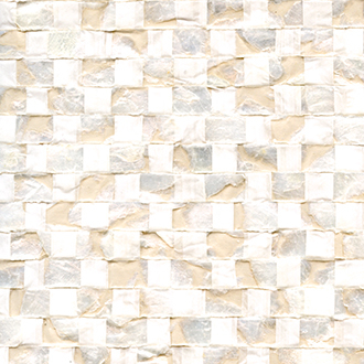 Élitis Nacre vichy — De grâce et de légèreté 90% Mother of Pearl 10% Paper on non woven backing wallpaper in De grâce et de légèreté