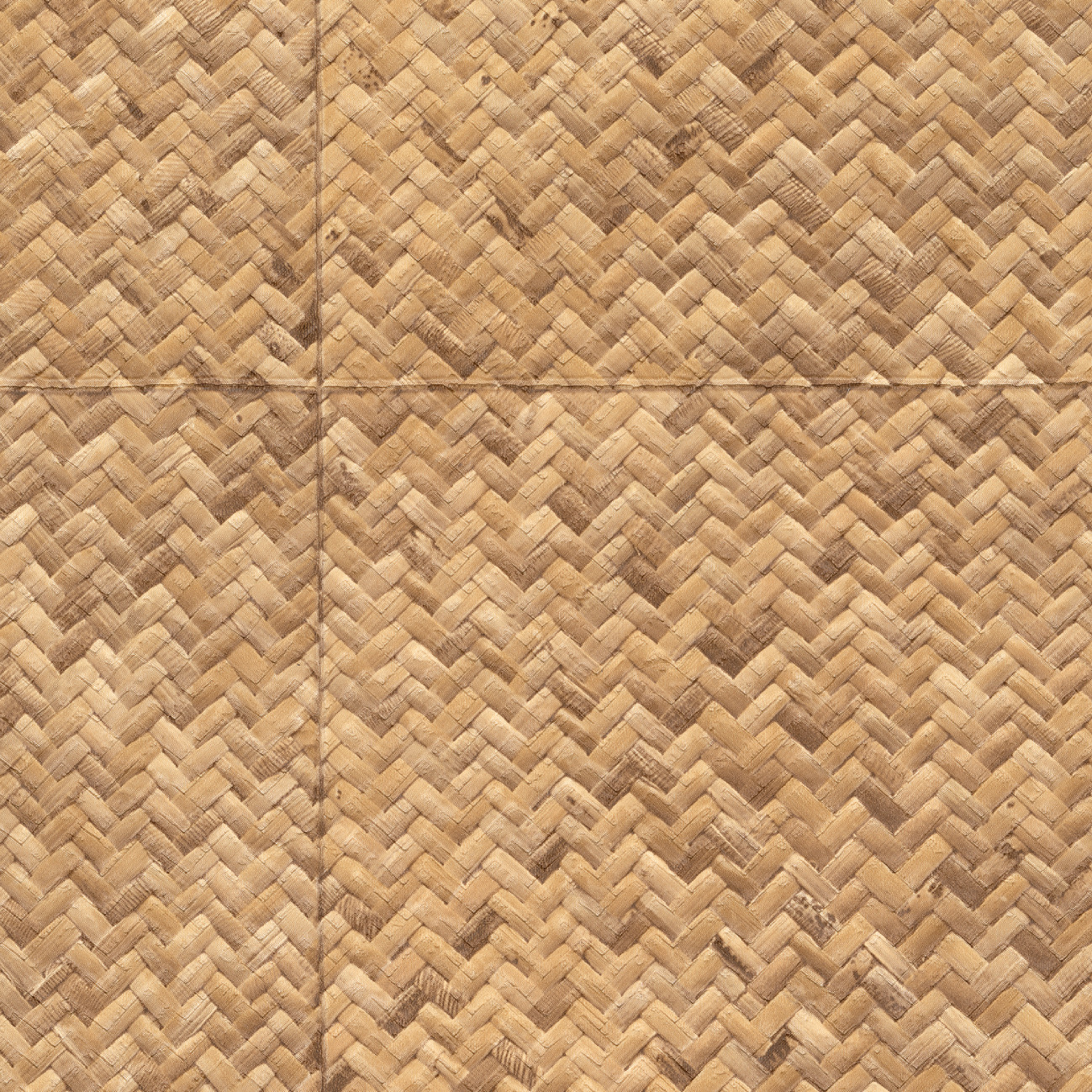 Élitis Rotin — Tresser des liens Vinyl on a paper ground wallpaper in Tresser des liens