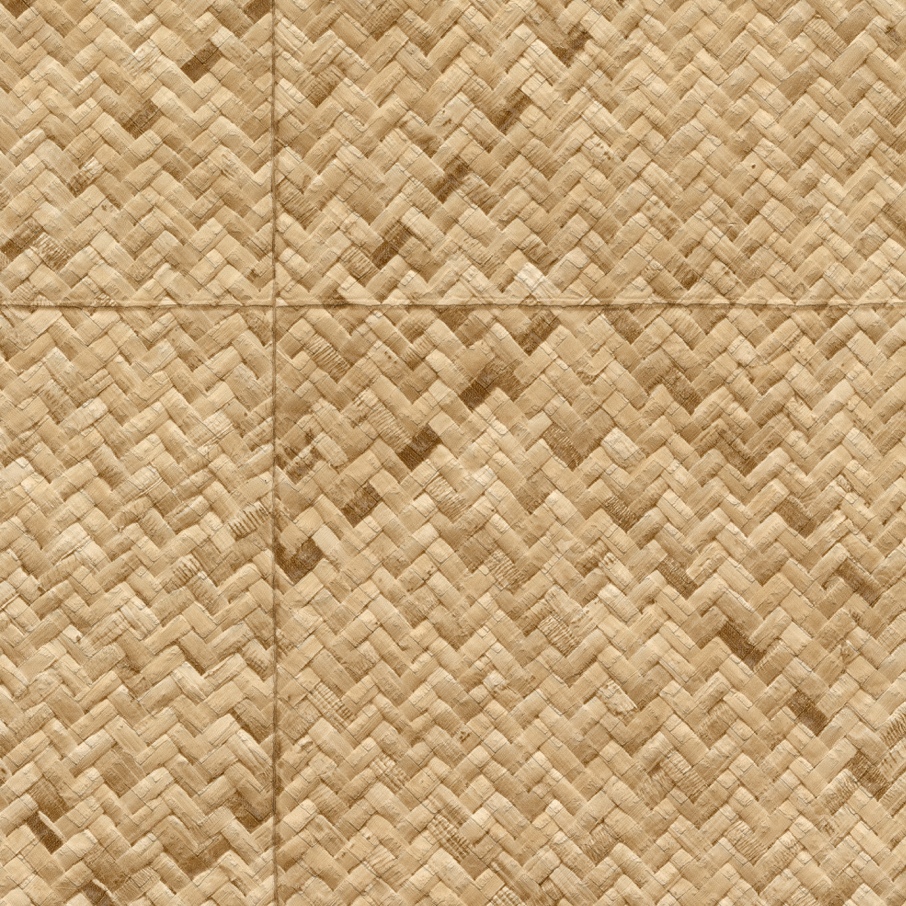 Élitis Rotin — Une joyeuse tribu Vinyl on a paper ground wallpaper in Une joyeuse tribu
