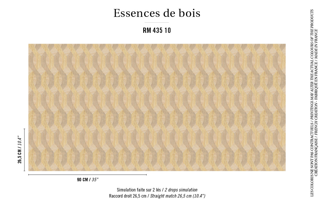 Élitis Nappées — Tel un phénix wallpaper detail