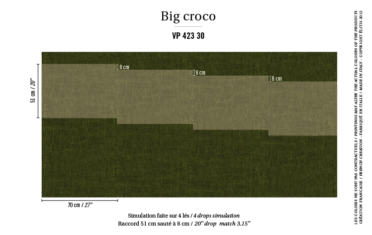 Élitis Big Croco — Le goût de l'étrange wallpaper detail