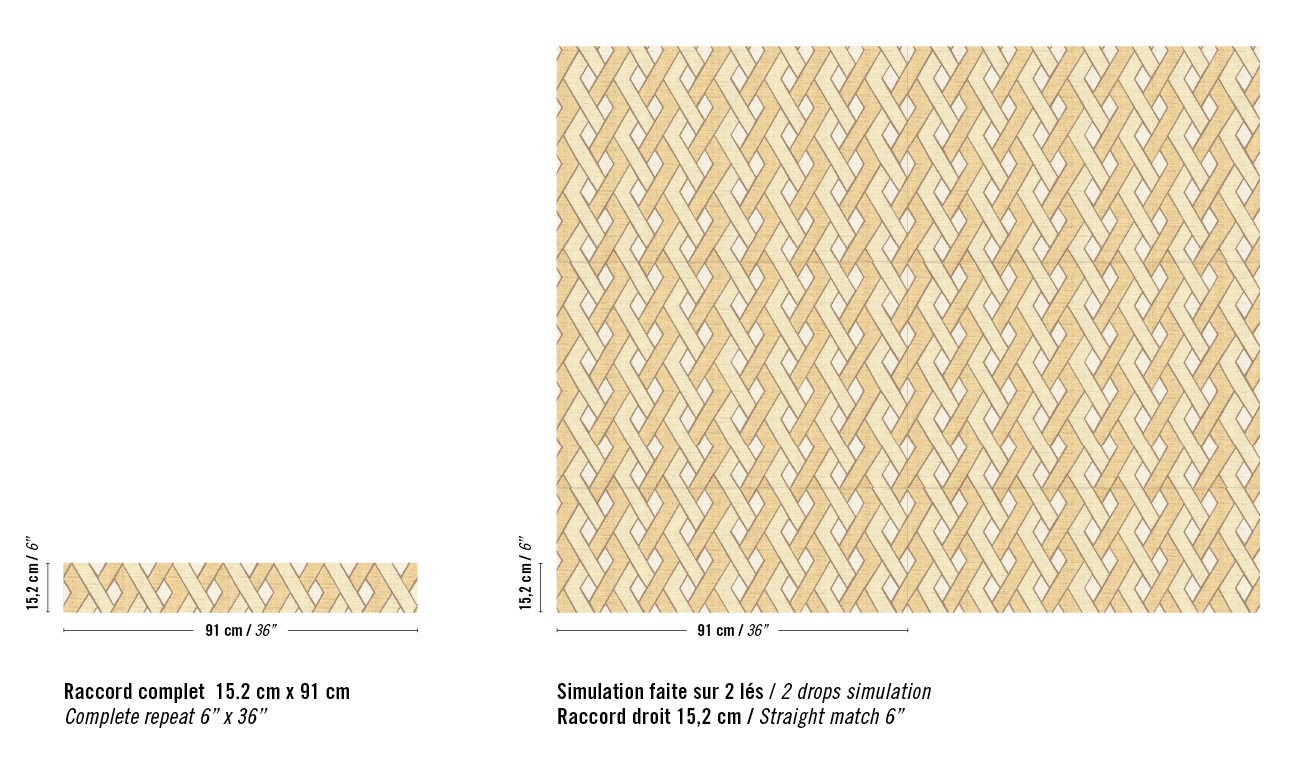 Élitis Entrelazados — Raffinement nomade wallpaper detail