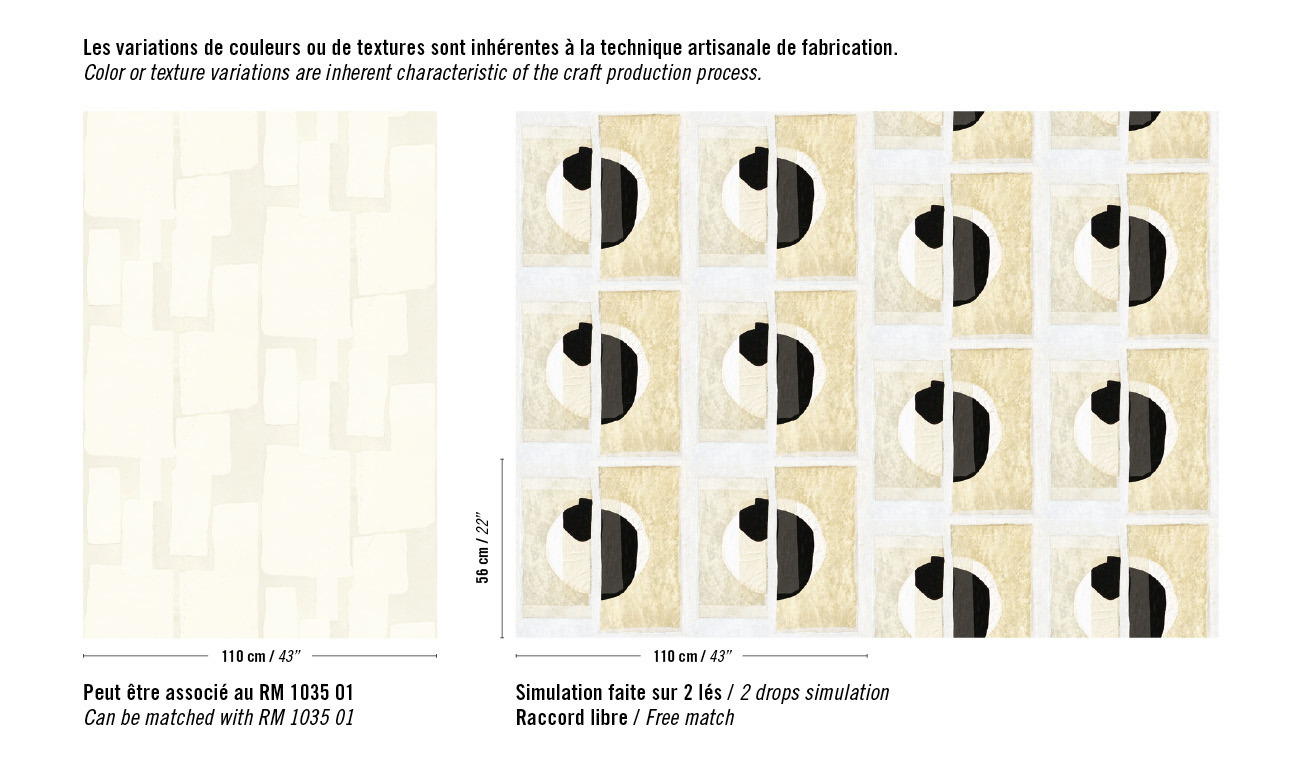 Élitis Izu — Empreint de symboles wallpaper detail