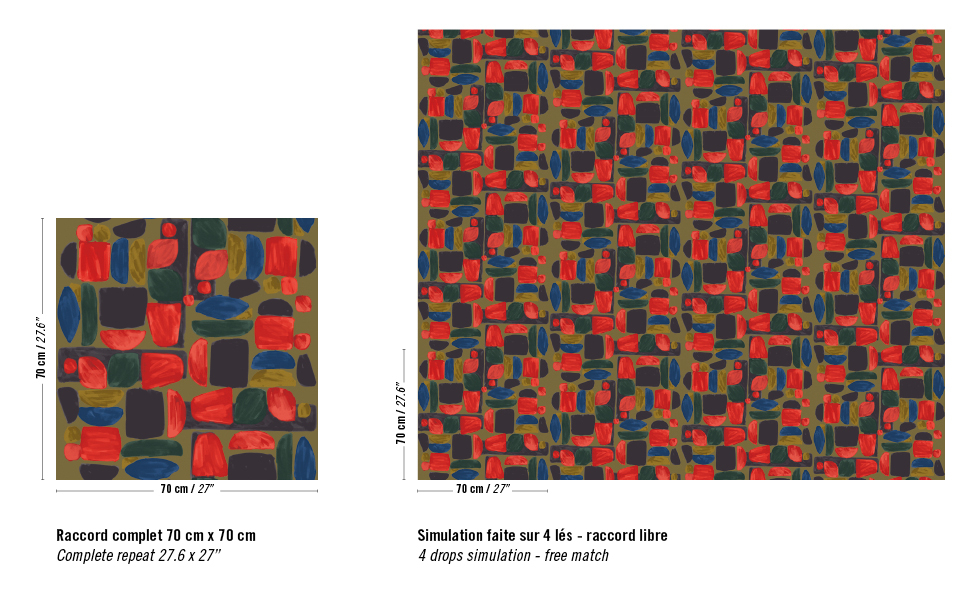 Élitis Chaman — Pertinences seventies wallpaper detail