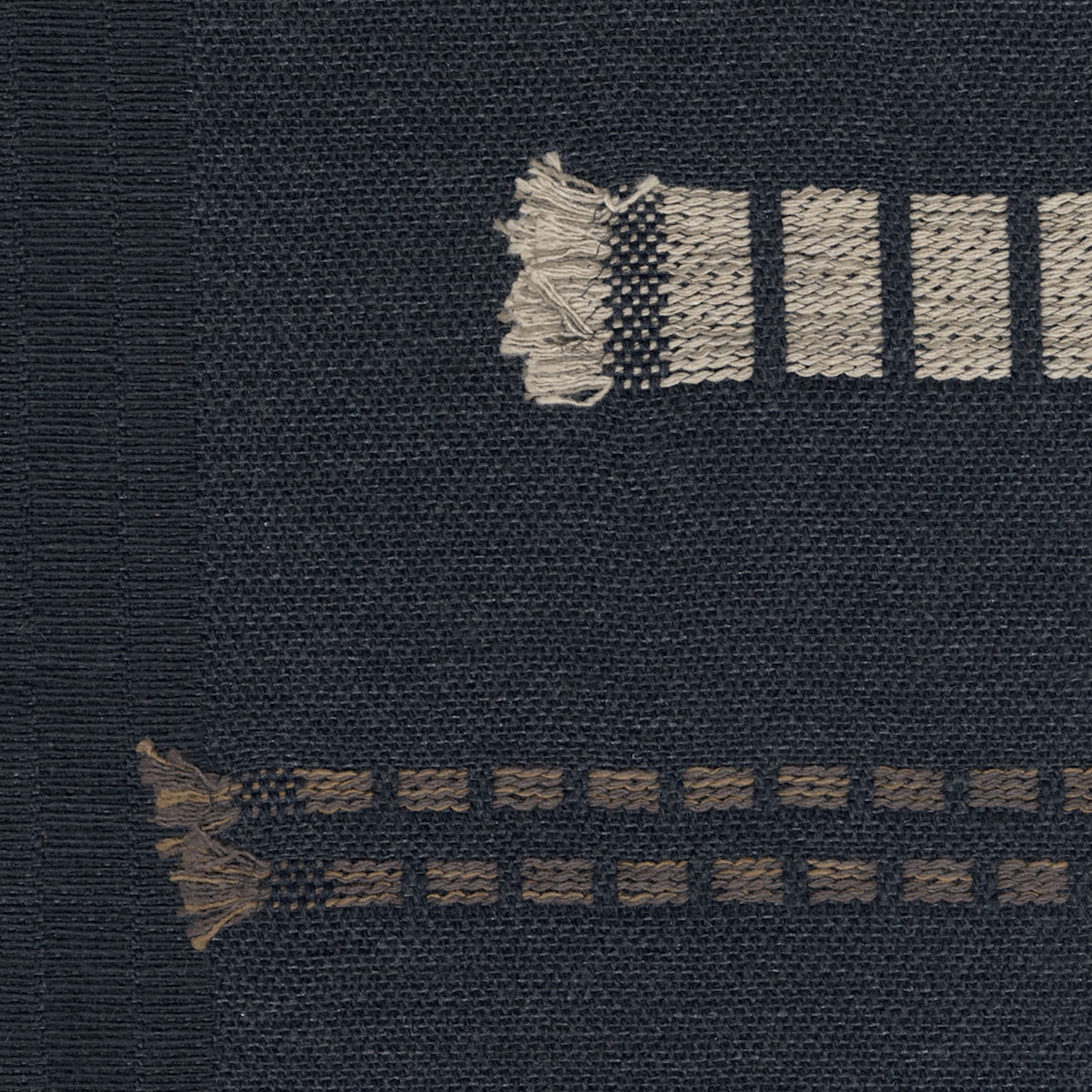 Élitis Icône — Nuit tramée 81% Recycled cotton 8% Jute 5% WO 6% PC on non woven backing wallpaper in Nuit tramée
