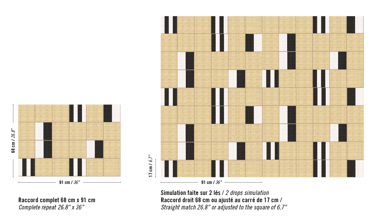 Élitis Partitura — Chic et insolent wallpaper detail