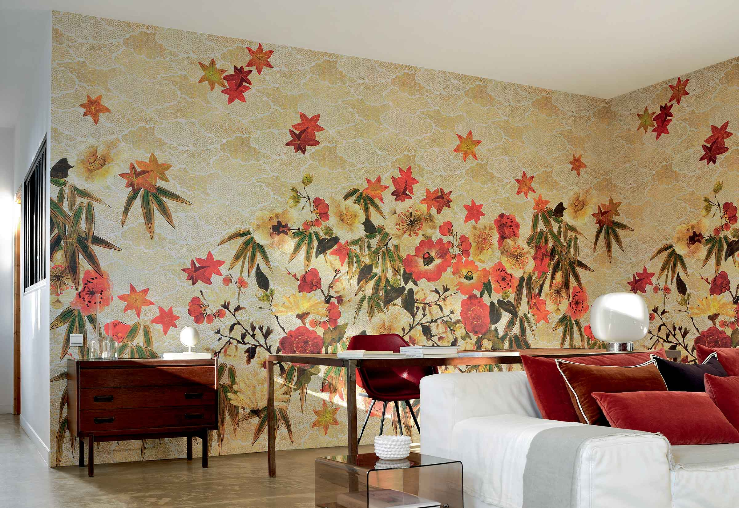 Élitis Tendres silences — Extatique floraison wallpaper detail