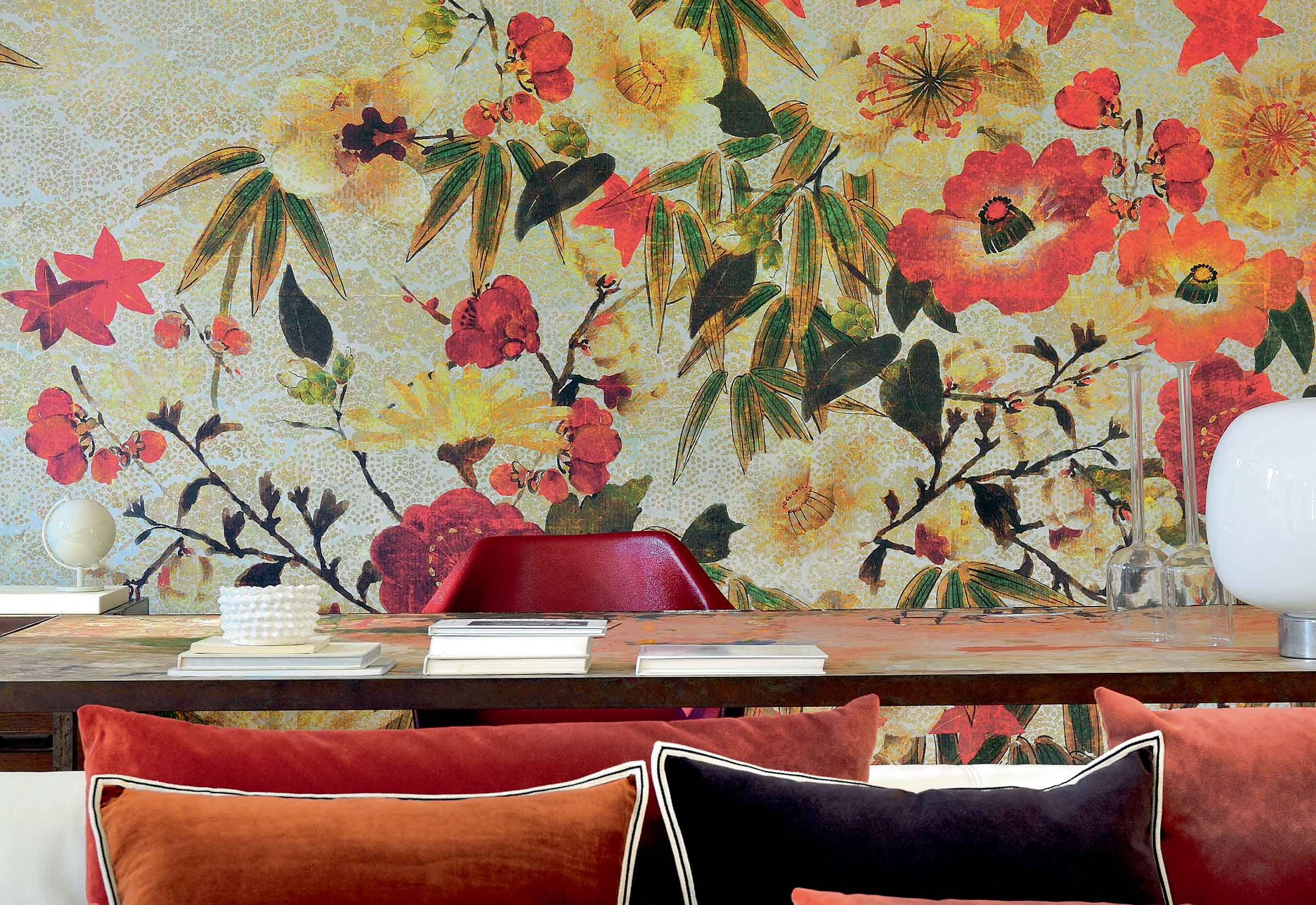 Élitis Tendres silences — Extatique floraison wallpaper detail