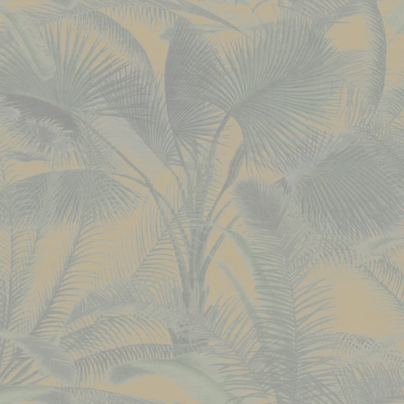 Thibaut Aida — Blue on Beige 100% Silk on Non Woven wallpaper in Blue on Beige
