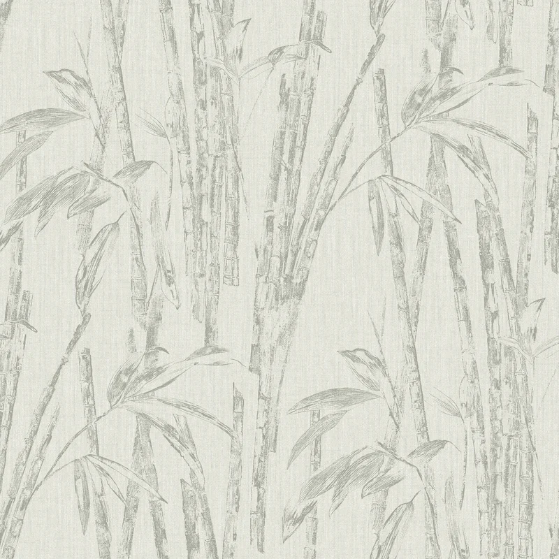 Thibaut Nikko — Grey Embossed Vinyl on Non Woven wallpaper in Grey