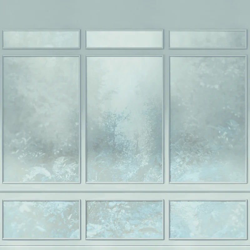 Thibaut VendôMe — Light Blue/Grey Embossed Vinyl on Non Woven wallpaper in Light Blue/Grey