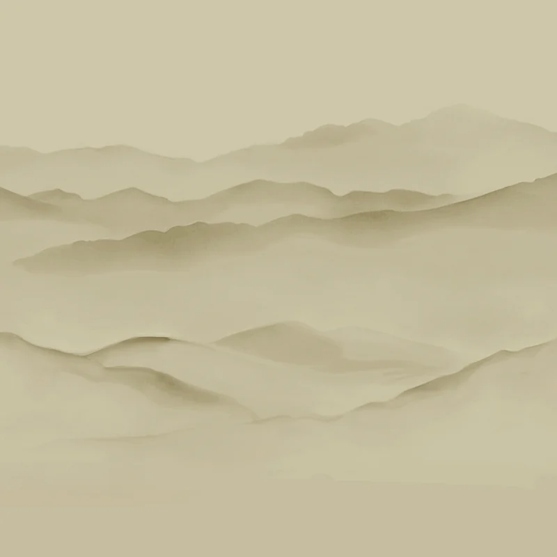 Thibaut Basho Mural — Beige wallpaper